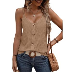 NEW!    Beige tank top, size small